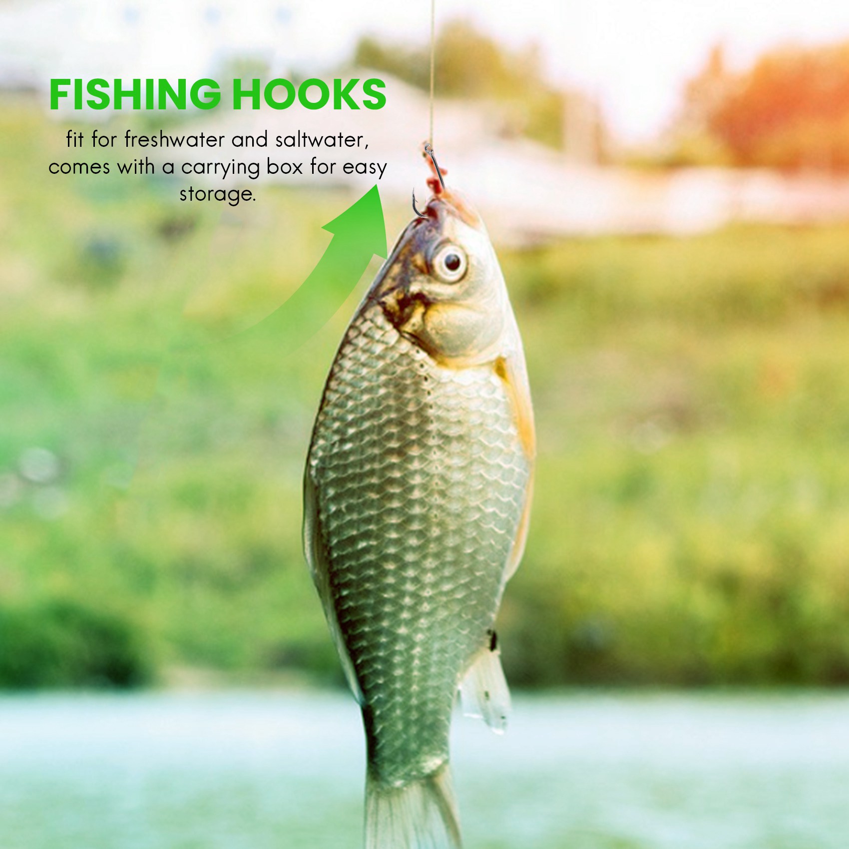 Fishing Hook Box - Nuovo arrivo 500 pezzi/set di dimensioni