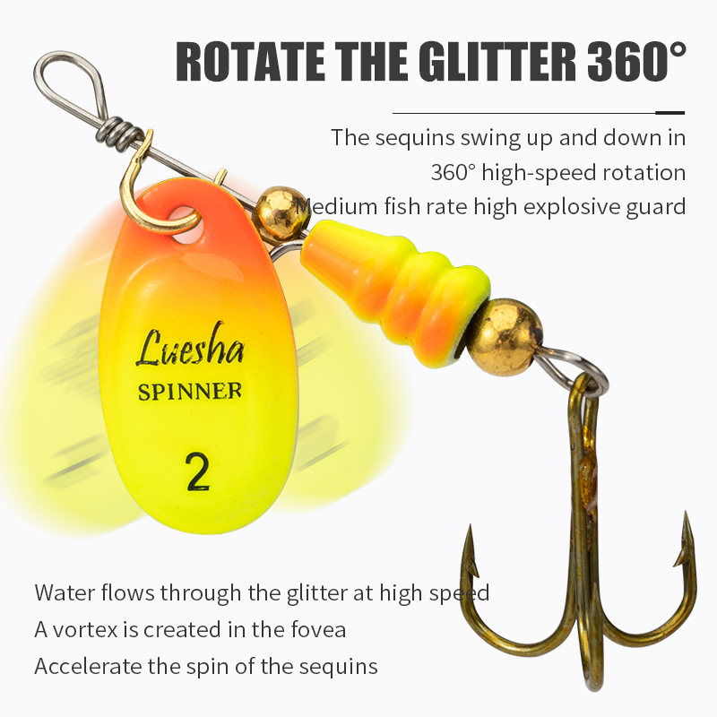 LUSHAZER 5 pz/lotto Spinner Es - Fishing Hook Treble recensione e prezzo