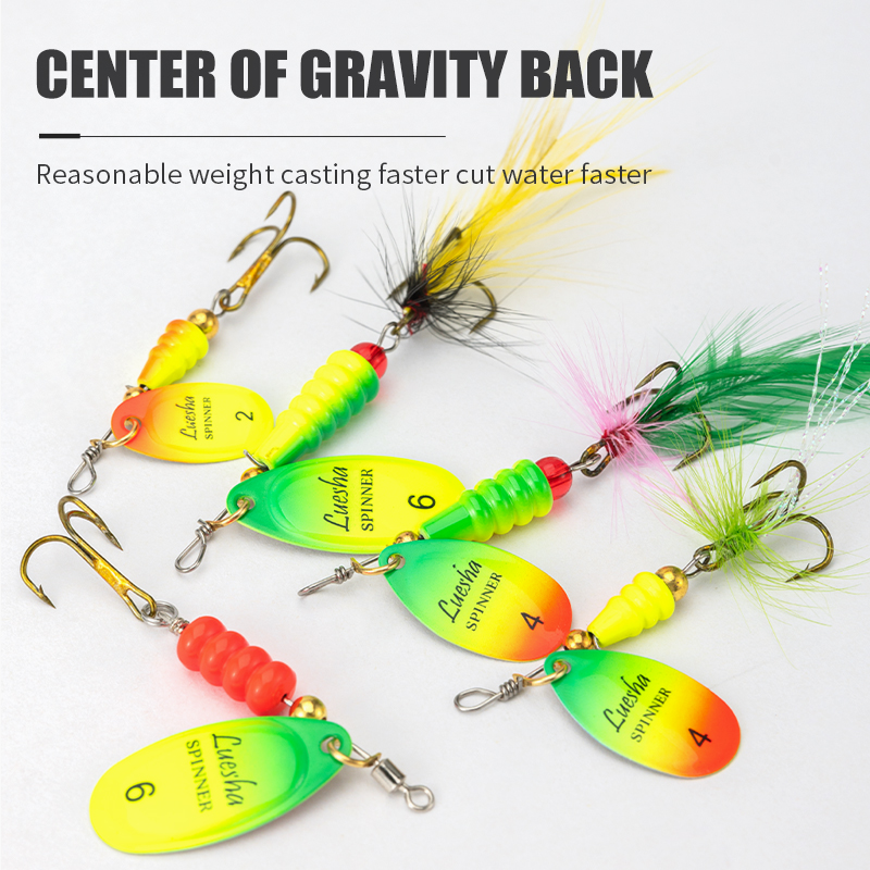 LUSHAZER 5 pz/lotto Spinner Es - Fishing Hook Treble recensione e prezzo