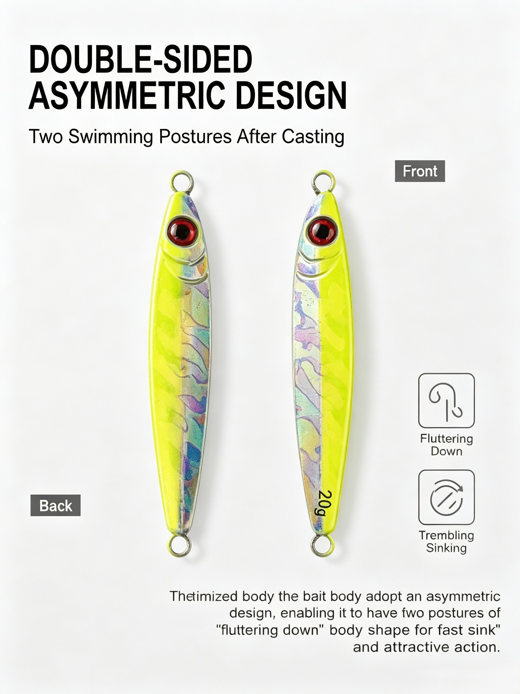 Set di 3 Esche Artificiali in  - Fishing Hook Treble recensione e prezzo